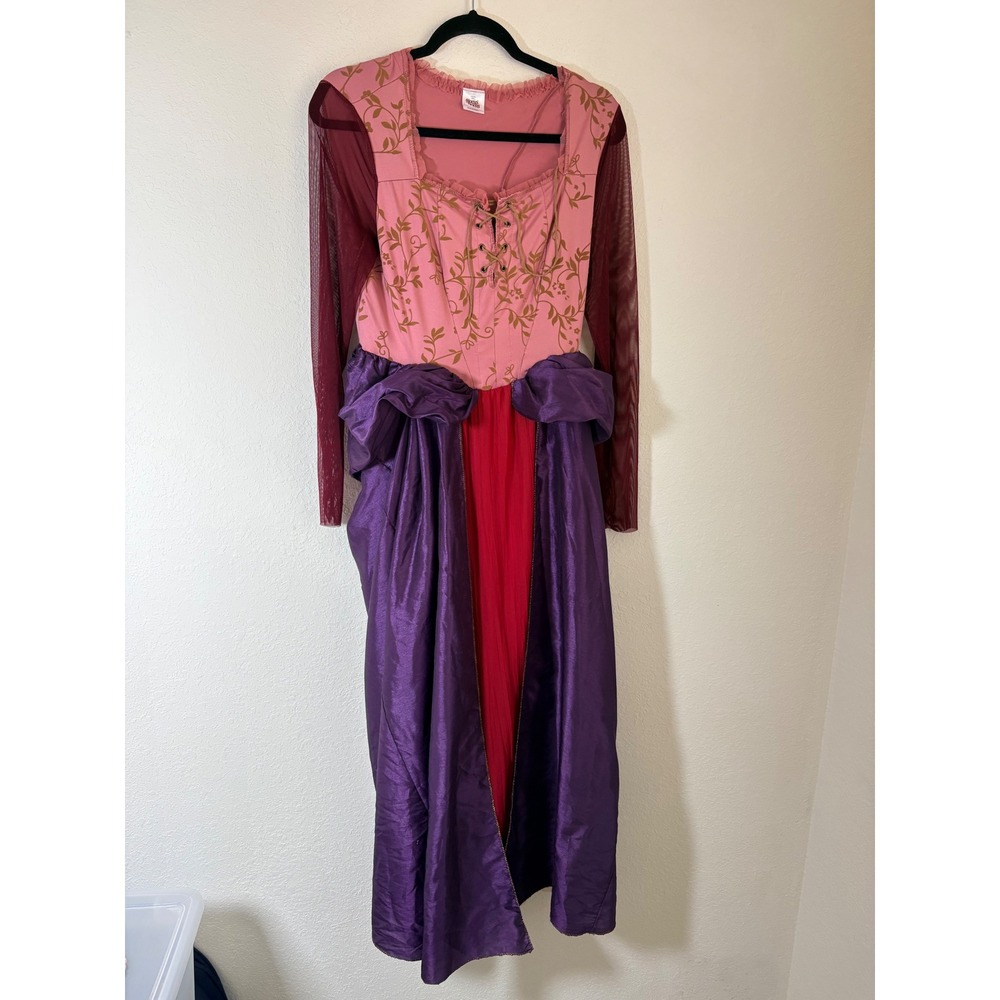 Disney Hocus Pocus Sarah Sanderson Costume Dress Medium Pink Purple Cosplay